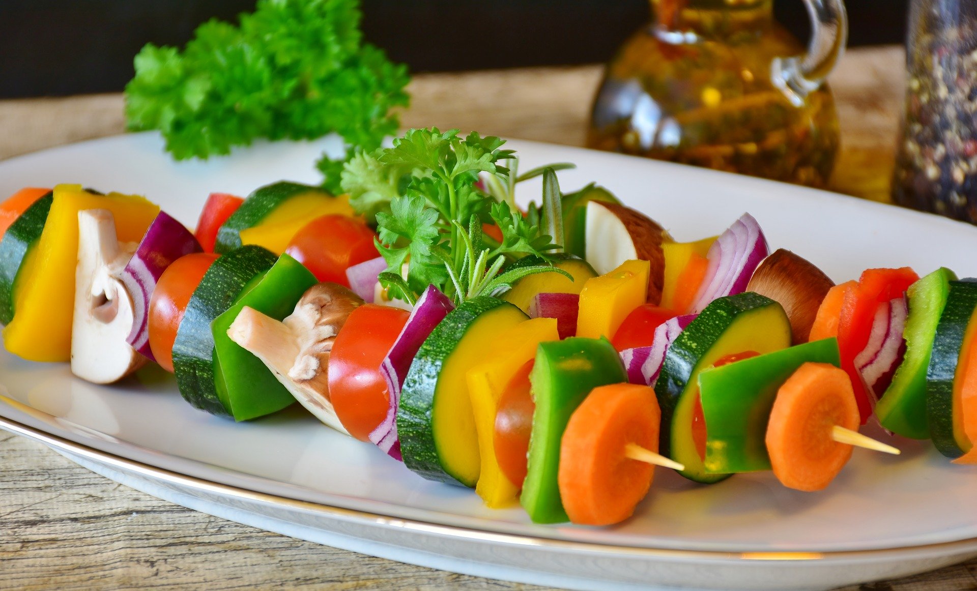Vegetable Skewered